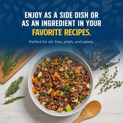 Lundberg Wild Blend Rice – Long-Grain Brown, Sweet Brown, Red & Black Rice, Certified Gluten-Free Whole Grains, 16 Oz