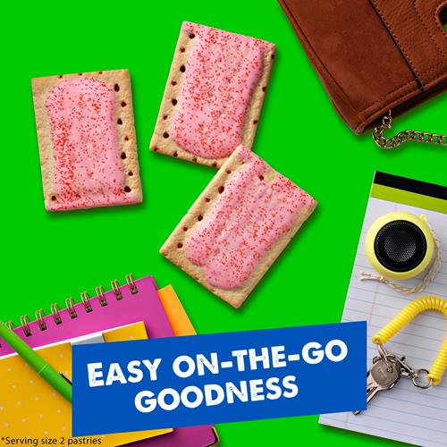Pop-Tarts Toaster Pastries, Breakfast Foods, Kids Snacks, Frosted Cherry, 13.5Oz Box (8 Pop-Tarts)