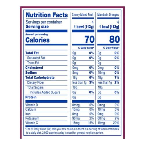 Kroger Fruit Cups Two Flavor Variety Pack 8 pk / 4 oz