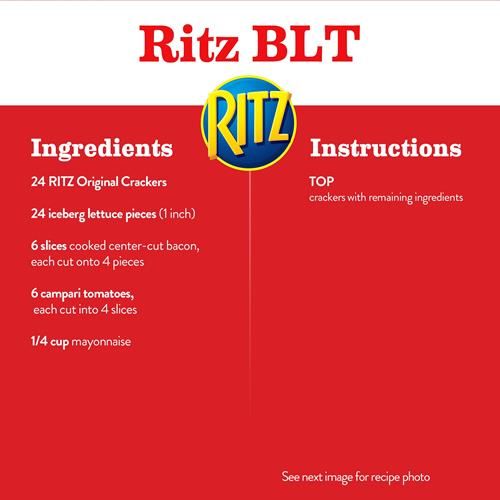 Ritz Original Crackers, Snacks For Kids And Adults, Lunch Snacks, Family Size, 20.5 Oz