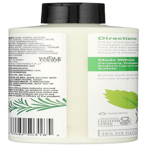Whole Foods Market Volume & Thickness Conditioner, Rosemary Mint, 16 Fl Oz