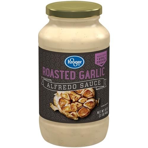 Kroger Roasted Garlic Alfredo Sauce 16 oz