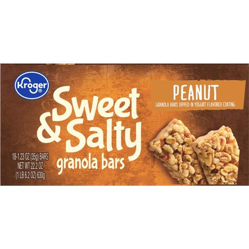 Kroger Sweet & Salty Peanut Granola Bars 18 ct