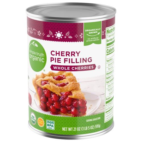 Simple Truth Organic Cherry Pie Filling Whole Cherries 21 oz