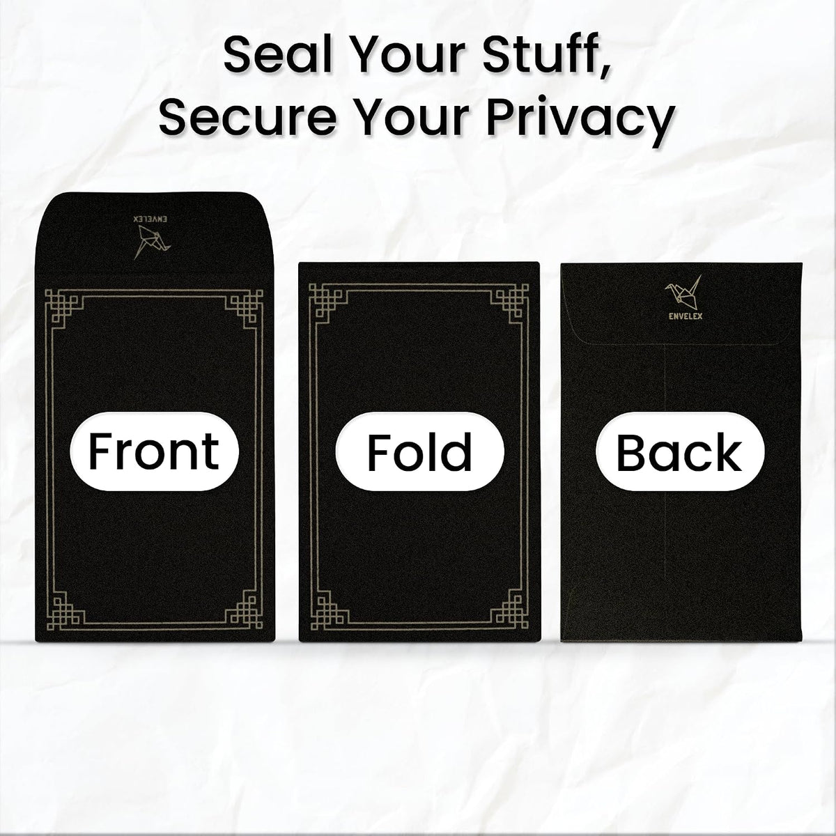 100 Pack #1 Black Small Coin Envelopes, 2¼"X3½" Paper | 130 GSM Paper, Gummed Flap, Seed Packets, Cash, Keys, Small Parts Storage, Mini Envelopes