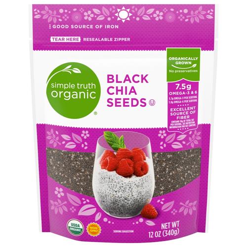 Simple Truth Organic Black Chia Seeds 12 oz