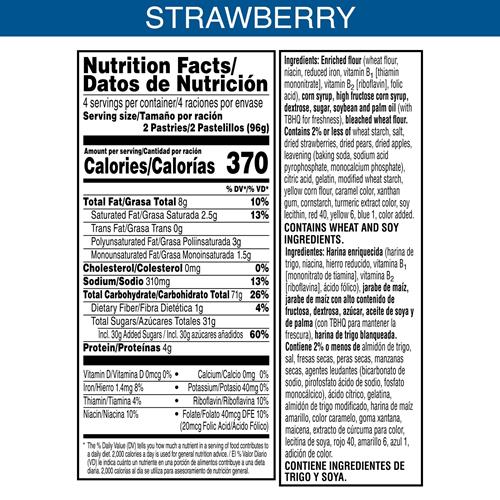 Pop-Tarts Toaster Pastries, Breakfast Foods, Kids Snacks, Frosted Strawberry, 13.5Oz Box (8 Pop-Tarts)