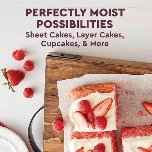 Duncan Hines Signature Perfectly Moist Strawberry Supreme Naturally Flavored Cake Mix, 15.25 Oz