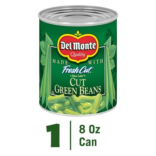 Del Monte Canned Fresh Cut Green Beans, 8 Ounce