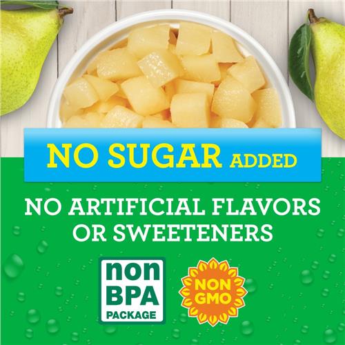 Kroger Diced Pear Cups No Sugar Added 4 ct / 3.8 oz