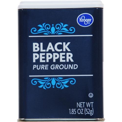 Kroger Pure Ground Black Pepper 1.85 oz