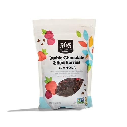 Whole Foods Market Granola, Double Chocolate With Red Berries, 12 Ounce