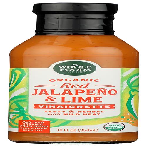 Whole Foods Market Organic Jalapeno And Lime Vinaigrette, 12 Fz