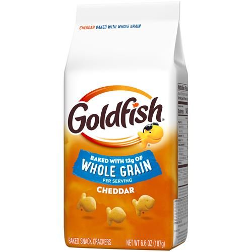 Pepperidge Farm Goldfish Cheddar Crackers, Baked With Whole Grain, 6.6 Oz