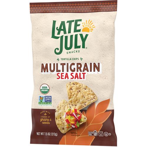 Late July Organic Sea Salt Multigrain Tortilla Chips, 7.5 Ounce