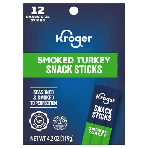 Kroger Smoked Turkey Jerky Snack Sticks 12 ct / 4.2 oz