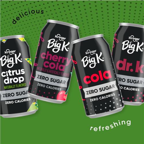 Big K Ginger Ale Zero Sugar Caffeine Free Soda Cans 12 pk / 12 fl oz
