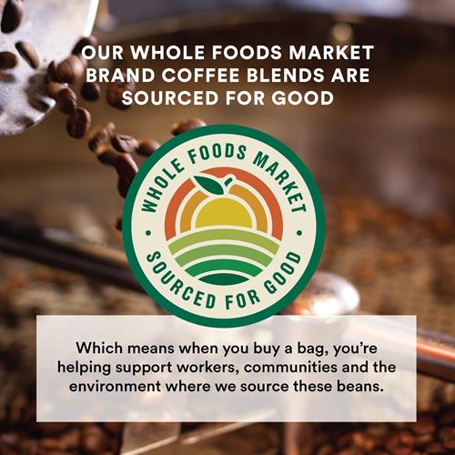 Whole Foods Market, Organic La Mesa Coffee, Medium-Light Roast Ground, 12 Ounce