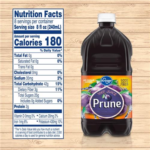 Kroger No Sugar Added 100% Prune Juice 64 fl oz