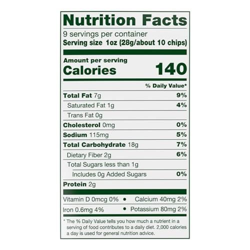 Simple Truth Organic Taqueria Style Yellow Corn Tortilla Chips 9 oz