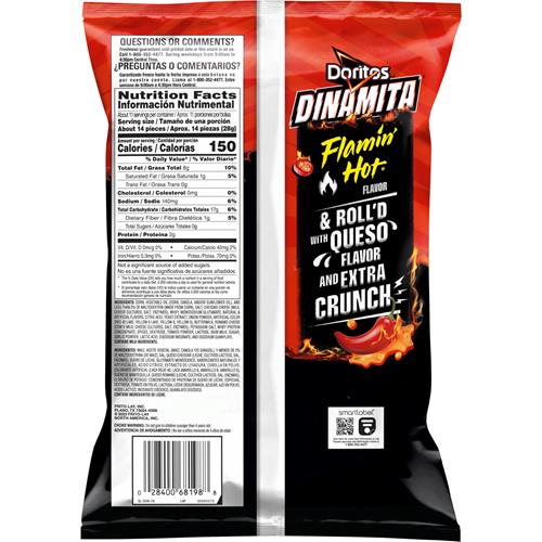 Doritos Dinamita Flamin Hot Queso, 10.75Oz
