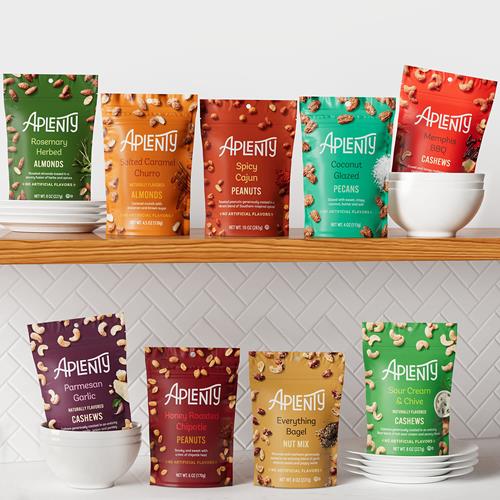 Aplenty Sour Cream And Chive Cashews, 8 Oz
