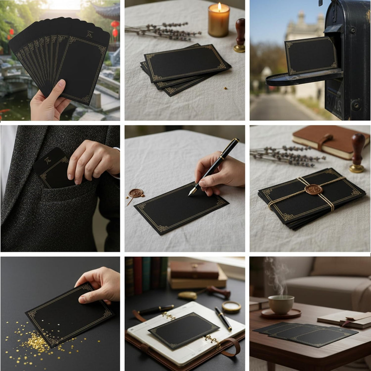 100 Pack #1 Black Small Coin Envelopes, 2¼"X3½" Paper | 130 GSM Paper, Gummed Flap, Seed Packets, Cash, Keys, Small Parts Storage, Mini Envelopes
