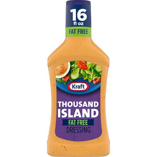 Kraft Thousand Island Fat Free Salad Dressing (16 Fl Oz Bottle)