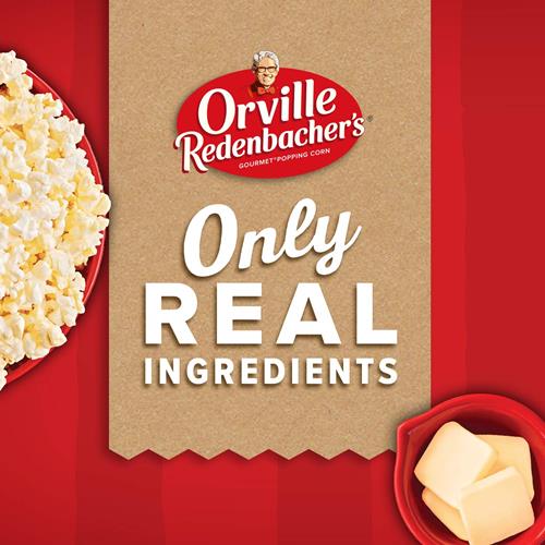 Orville Redenbachers Microwave Popcorn, Movie Theater Butter Flavor, 3.29 Oz., 3-Count