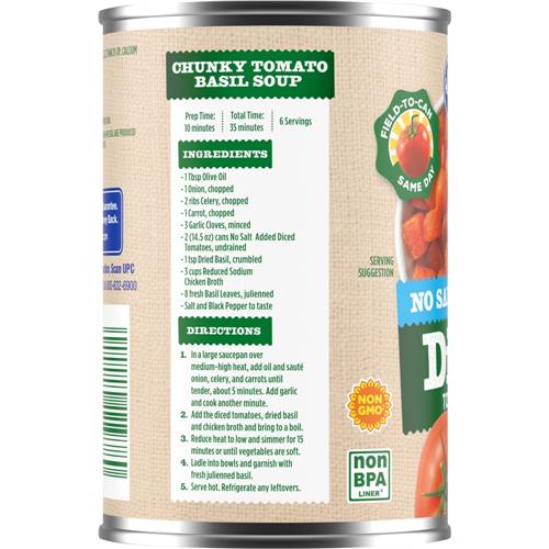 Kroger No Salt Added Diced Tomatoes 14.5 oz