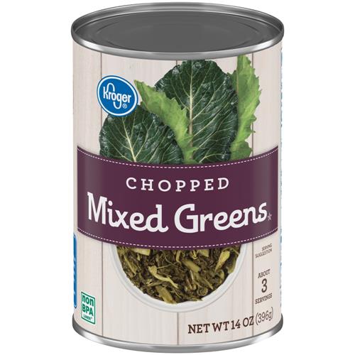 Kroger Chopped Mixed Greens 14 oz