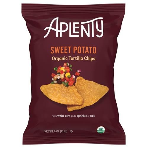 Aplenty Organic Sweet Potato Tortilla Chips, 8 Oz
