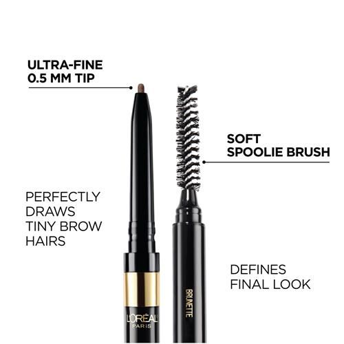 Loreal Paris Makeup Brow Stylist Definer Waterproof Eyebrow Pencil, Ultra-Fine Mechanical Pencil, Draws Tiny Brow Hairs And Fills In Sparse Areas And Gaps, Dark Blonde, 0.003 Ounce (Pack Of 1) -