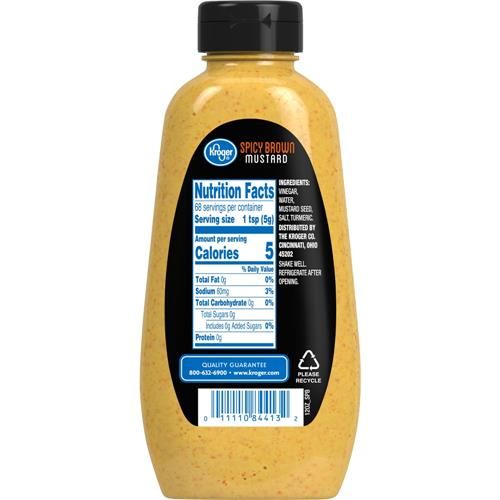 Kroger Spicy Brown Mustard 12 oz