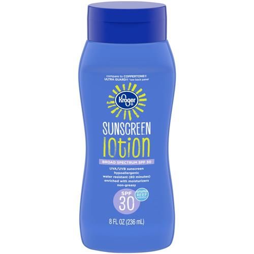 Kroger Sunscreen Lotion SPF 30 8 fl oz