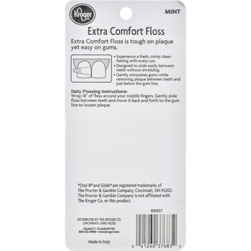 Kroger Mint Extra Comfort Floss 2 ct / 43.7 yd