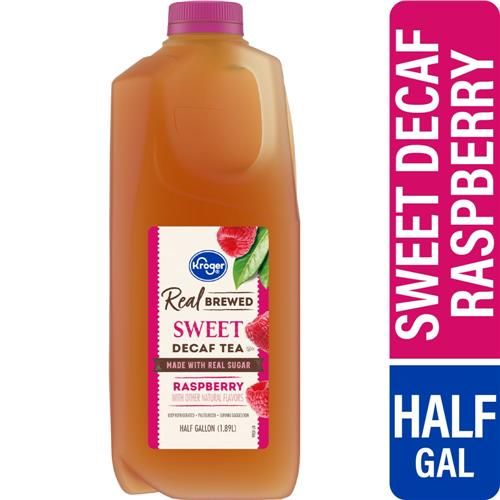 Kroger Real Brewed Raspberry Sweet Decaf Tea 64 fl oz