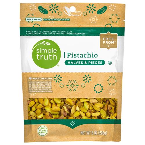 Simple Truth Raw Pistachio Halves & Pieces 8 oz