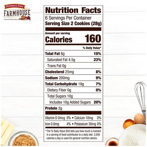 Pepperidge Farm Farmhouse Thin & Crispy Butter Pecan Cookies, 5.9 Oz. Bag