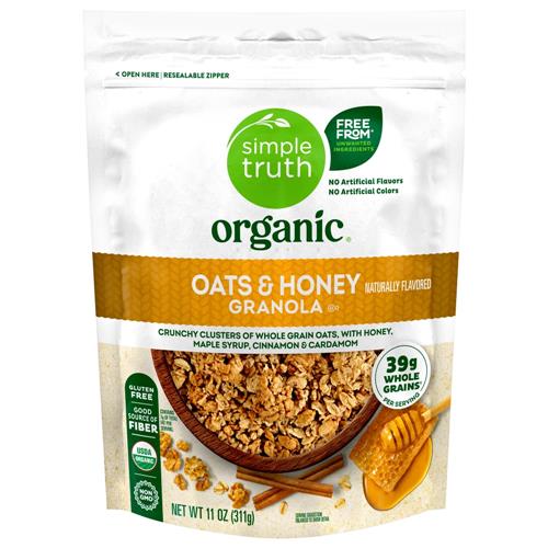 Simple Truth Organic Oats and Honey Granola 11 oz