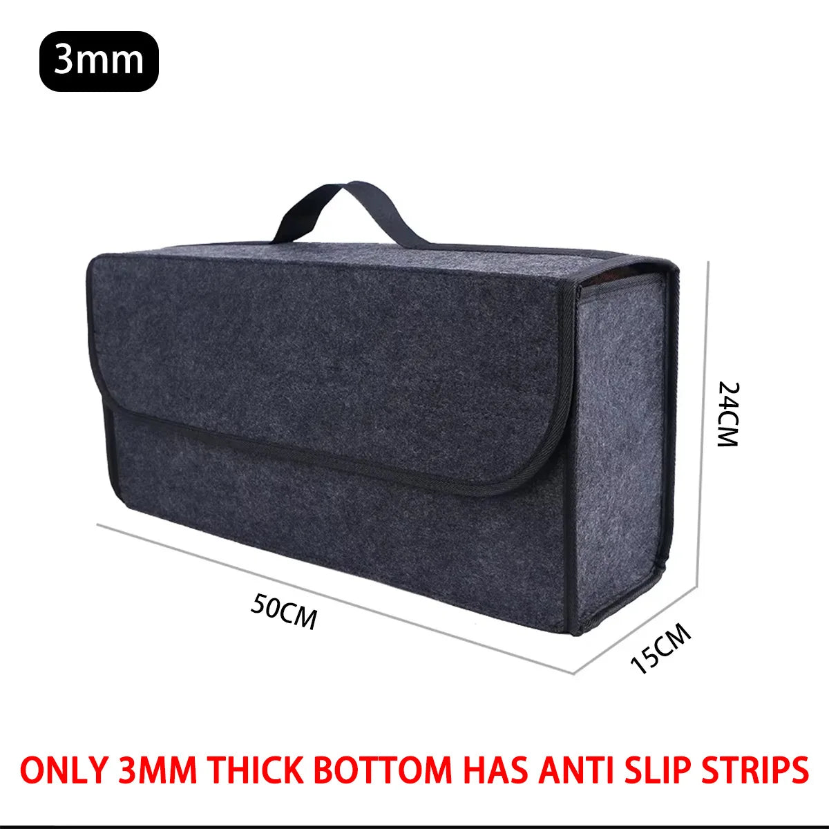 1PC Universal Foldable Felt Car Storage Box High-Quality Mat for Tools and Towels Organization