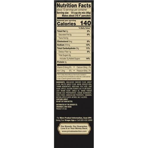 Private Selection Limited Edition Harvest Apple Spiced Apple Pancake Mix 18 oz