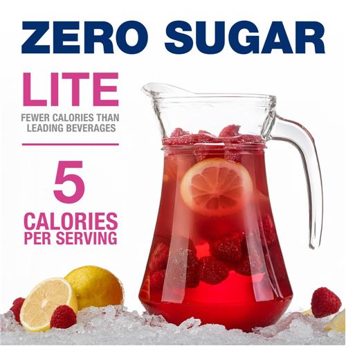 Kroger Lite Zero Sugar Raspberry Lemonade Instant Drink Mix Packets 6 packets / 0.33 oz