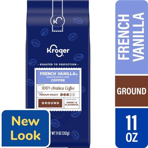 Kroger French Vanilla Medium Roast Ground Coffee 11 oz