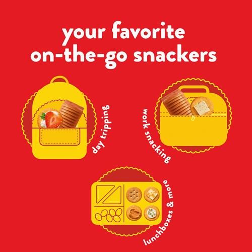 Ritz Fresh Stacks Whole Wheat Crackers, Travel Snacks, 11.6 Oz (8 Multi Snack Packs)
