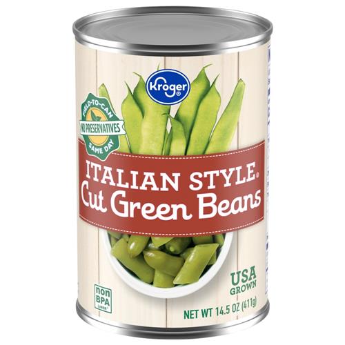 Kroger Italian Style Cut Green Beans 14.5 oz