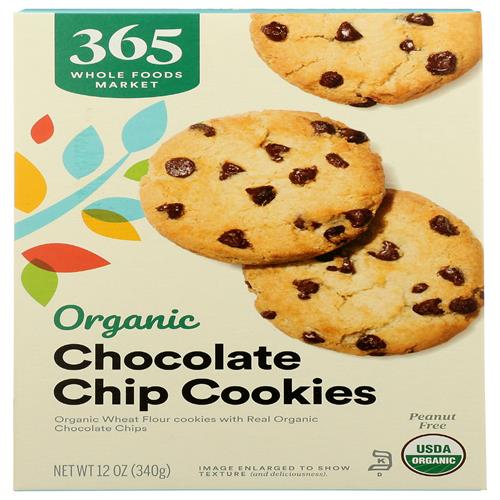 Whole Foods Market Organic Chocolate Chip Cookies, 12 Oz