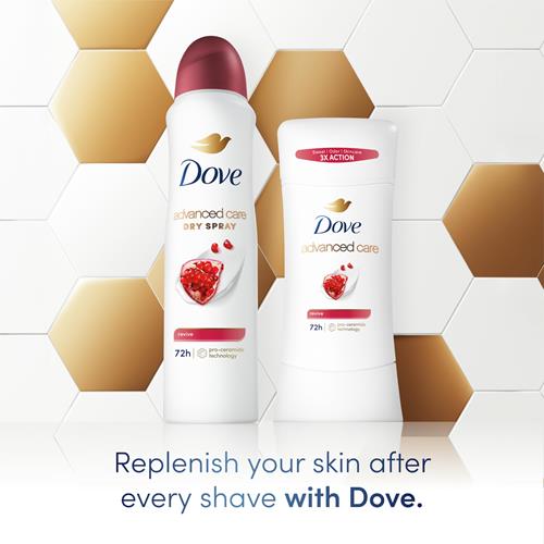Dove Advanced Care Antiperspirant Deodorant Stick Revive To Help Skin Barrier Repair After Shaving By Boosting Skins Ceramide Levels 72 Hour Odor Control And All-Day Sweat Protection 2.6 Oz - Pac