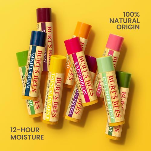 Burts Bees Vanilla Bean Lip Balm, Lip Moisturizer With Responsibly Sourced Beeswax, Tint-Free, Natural Conditioning Lip Treatment, 1 Tube, 0.15 Oz.